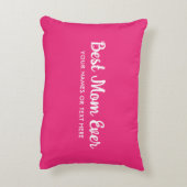 カスタマイズ可能なタイポグラフィ最高のテンプレートMom Ever アクセントクッション (裏面(縦))