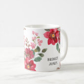 カスタマイズ可能なタイムレスレッド コーヒーマグカップ (正面右)