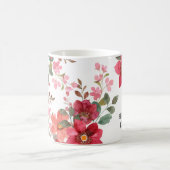 カスタマイズ可能なタイムレスレッド コーヒーマグカップ (中央)