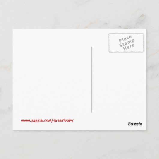 カスタマイズ可能なターダクケンデザイン ポストカード (裏面)