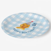 カスタマイズ可能なダクリング5th誕生日パーティープレート ペーパープレート (アングル)