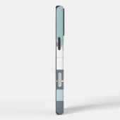 カスタマイズ可能なダスティグリーンマーブルの名前 Case-Mate iPhoneケース (裏面 / 右)