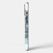 カスタマイズ可能なダスティグリーンマーブルの名前 Case-Mate iPhoneケース (裏面 / 左)