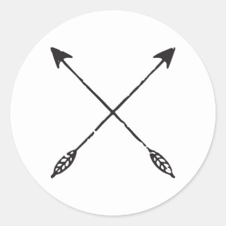 カスタマイズ可能なダメージ矢印ステッカー ラウンドシール