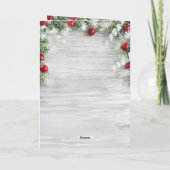 カスタマイズ可能なダルマチアのクリスマスグリーティングカード カード (裏面)