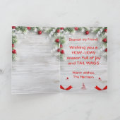 カスタマイズ可能なダルマチアのクリスマスグリーティングカード カード (内部)