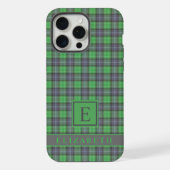 カスタマイズ可能なダークネイビーブルーグリーン市松模様に iPhoneケース (裏面)