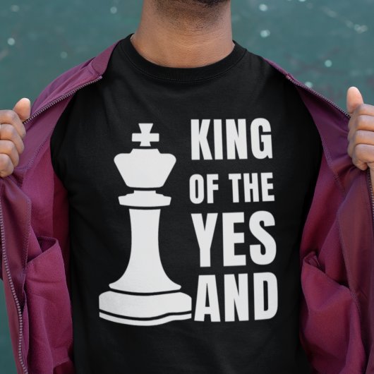 カスタマイズ可能なチェスのキングのYESと Tシャツ