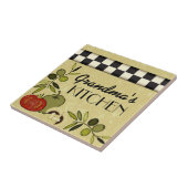 カスタマイズ可能なチェック模様の台所壁のプラク タイル (側面)