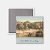 カスタマイズ可能なチボリパークエントランスコペンハーゲン マグネット (正面/裏面)