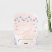 カスタマイズ可能なチャウチャウクリスマスグリーティングカード カード (裏面)