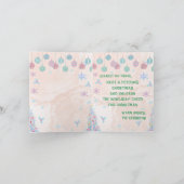 カスタマイズ可能なチャウチャウクリスマスグリーティングカード カード (内部)