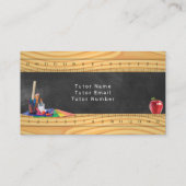 カスタマイズ可能なチューター/先生名刺 名刺 (裏面)