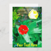 カスタマイズ可能なチューリップカード (正面/裏面)