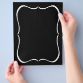 カスタマイズ可能なチョーク縁どプロモーションフライヤー チラシ (手)