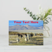 カスタマイズ可能なチリの羊のカード (スタンド正面)