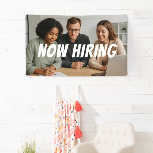 カスタマイズ可能なチームが連携して採用バナー 横断幕 (インサイチュ)