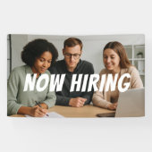 カスタマイズ可能なチームが連携して採用バナー 横断幕 (横)