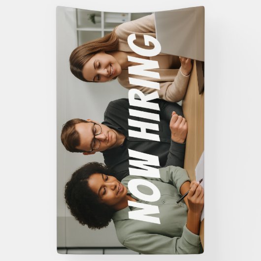 カスタマイズ可能なチームが連携して採用バナー 横断幕 (縦)