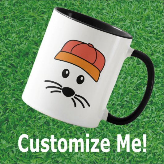カスタマイズ可能なチームの小さなマウス野球選手 マグカップ