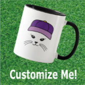 カスタマイズ可能なチーム小猫野球選手 マグカップ