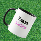 カスタマイズ可能なチーム小猫野球選手 マグカップ