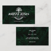 カスタマイズ可能なツリー・ビジネス・カード 名刺 (正面/裏面)