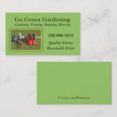 カスタマイズ可能なツールを備えたガーデニング名刺 名刺 (正面/裏面)
