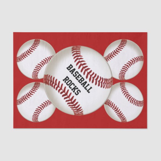 カスタマイズ可能なティッシュの野球の包装紙 薄葉紙 (正面)