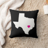 カスタマイズ可能なテキサス州州ラブリバーシブルピロー クッション (ブランケット)