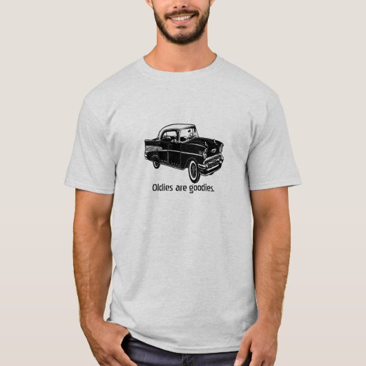 カスタマイズ可能なテキストとのヴィンテージ1957年のChevy Tシャツ (正面)