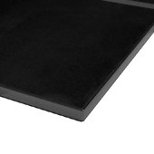 カスタマイズ可能なテキスト | 太い モダン ブラック & ダークグレー カッティングボード (角)