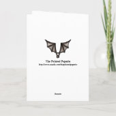 カスタマイズ可能なテディー・ベアの魔法使いのハロウィンカード- カード (裏面)