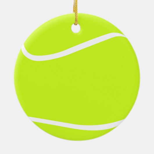 カスタマイズ可能なテニスボールのクリスマスオーナメント セラミックオーナメント (裏面)
