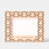 カスタマイズ可能なテニスラケットハート レーザー彫刻フレーム (正面)