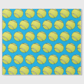 カスタマイズ可能なテニス ラッピングペーパー (フラット)