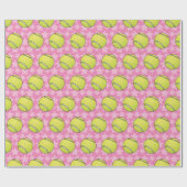 カスタマイズ可能なテニス ラッピングペーパー (フラット)