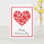 カスタマイズ可能なテニス 赤い💘 バレンタインカード カード (黄色い花)