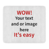 カスタマイズ可能なテンプレートを独自にする カッティングボード (正面)