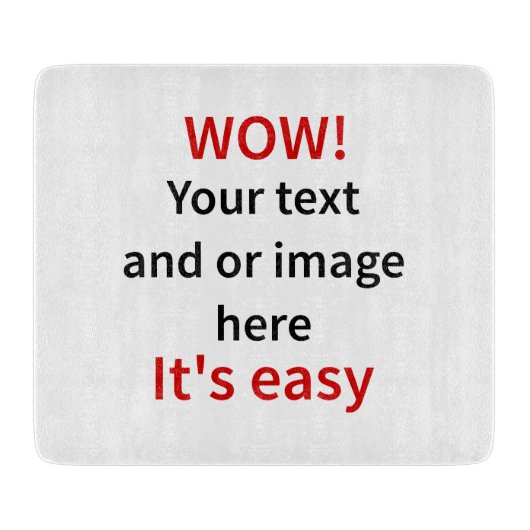 カスタマイズ可能なテンプレートを独自にする カッティングボード (正面)