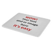 カスタマイズ可能なテンプレートを独自にする カッティングボード (角)