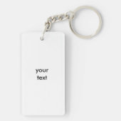 カスタマイズ可能なテンプレートを独自にする キーホルダー (裏面)