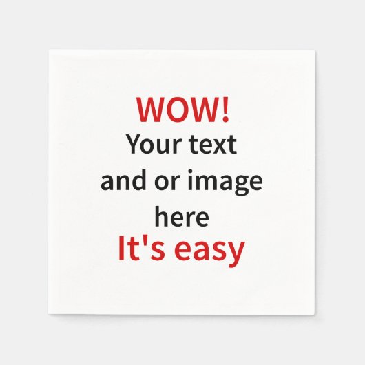 カスタマイズ可能なテンプレートを独自にする スタンダードカクテルナプキン (正面)