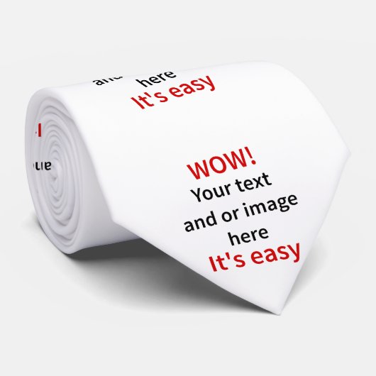 カスタマイズ可能なテンプレートを独自にする ネクタイ (ロール)