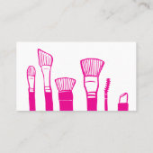 カスタマイズ可能なテンプレートメイクアップアーティスト 名刺 (裏面)