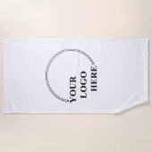 カスタマイズ可能なテンプレート独自のギフトの作成アイディア ビーチタオル (正面)