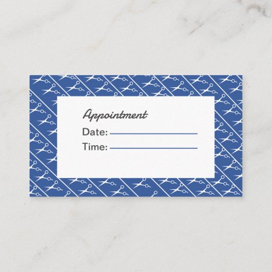 カスタマイズ可能なテンプレート美容師 名刺 (裏面)