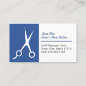 カスタマイズ可能なテンプレート美容師 名刺 (正面)