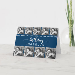 カスタマイズ可能なテンプレート誕生日カード サンキューカード