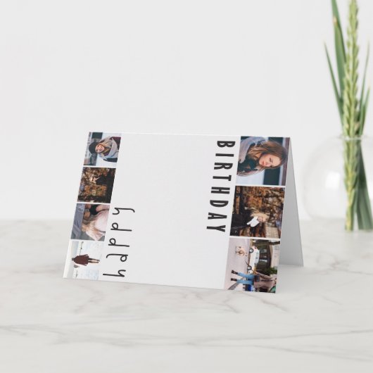 カスタマイズ可能なテンプレート誕生日カード 案内状 (正面)